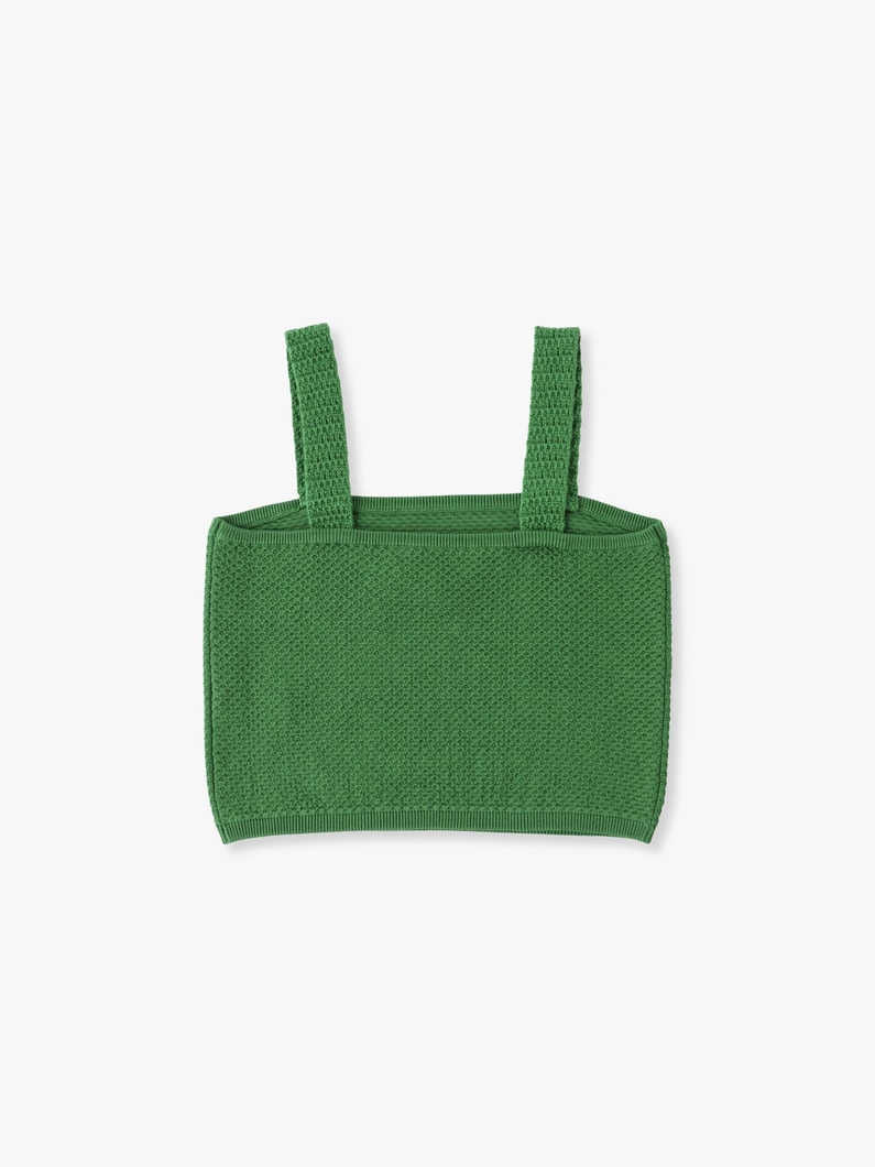 Cotton Knit Camisole Top 詳細画像 light green 1