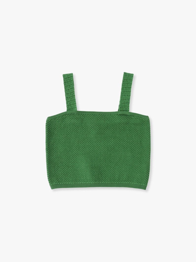 Cotton Knit Camisole Top 詳細画像 light green 5