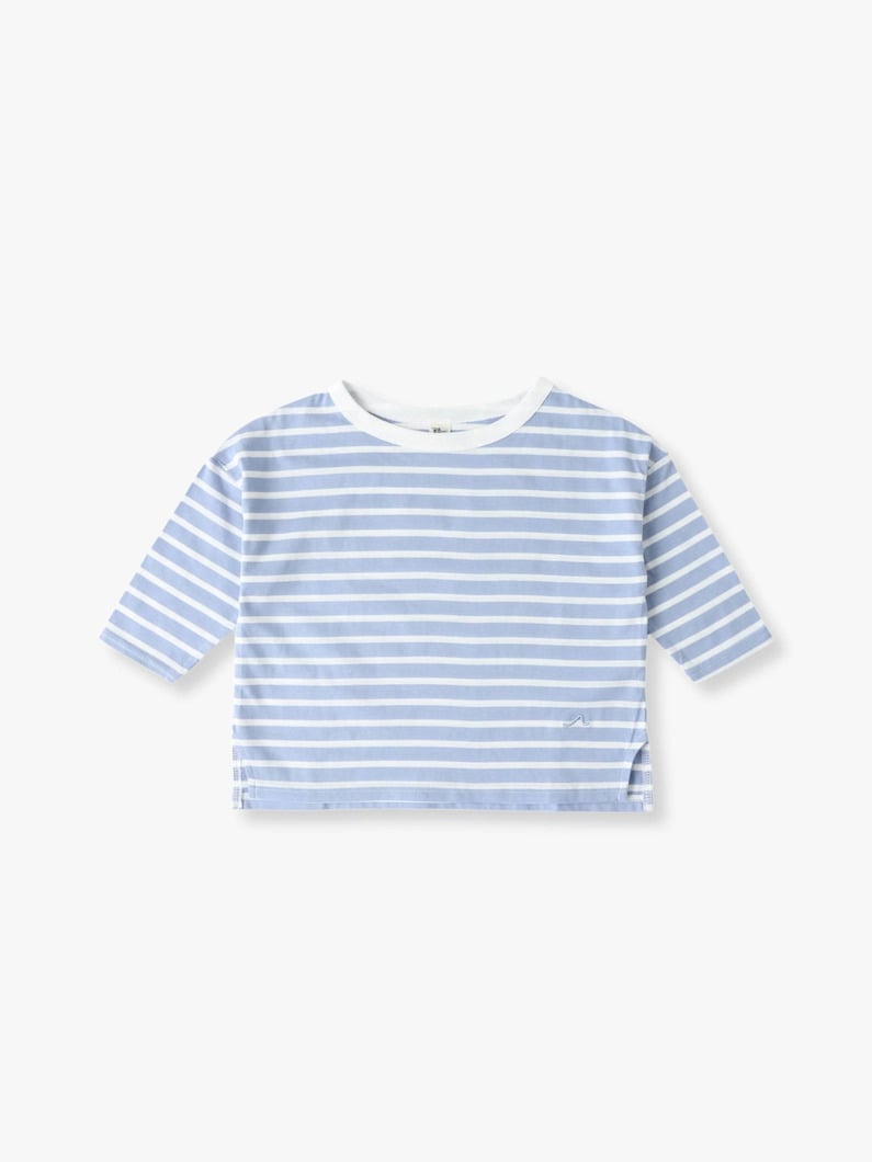 Striped Long Sleeve Tee (mustard/blue) 詳細画像 blue 6